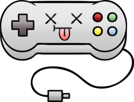 gradient shaded cartoon of a game controller png