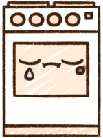 Crying Oven Chalk Drawing png