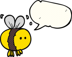 main tiré bande dessinée livre discours bulle dessin animé abeille png