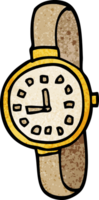 cartoon doodle wrist watch png