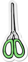 sticker of a cartoon scissors png