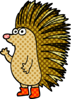 cartoon doodle spiky hedgehog png