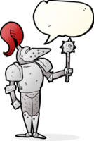 hand drawn speech bubble cartoon medieval knight png