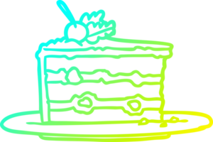 cold gradient line drawing of a tasty dessertcake png