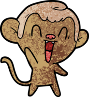 macaco rindo dos desenhos animados png