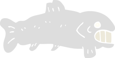 große fische der flachen farbillustrationskarikatur png