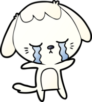 dessin animé chien qui pleure png