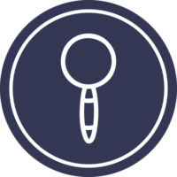 magnifying glass circular icon symbol png