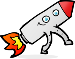 cartoon happy rocket png