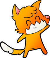 cartoon friendly fox png