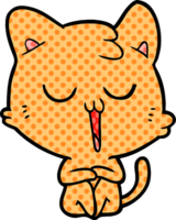 Cartoon-Katze singt png