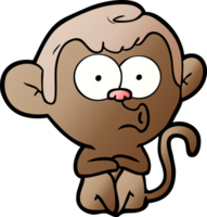 cartoon hooting monkey png