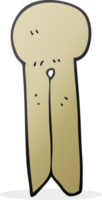 mano disegnato cartone animato vecchio stile di legno piolo png