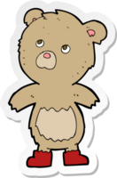 autocollant d'un ours en peluche de dessin animé png