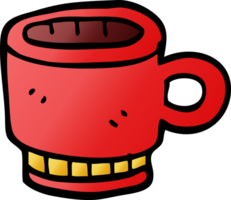 taza de café de garabato de dibujos animados png