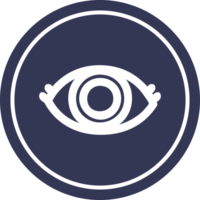 staring eye circular icon symbol png