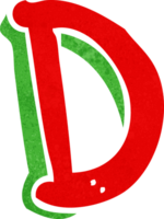 lettera di cartoni animati d png