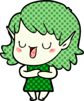 cartoon elf girl png