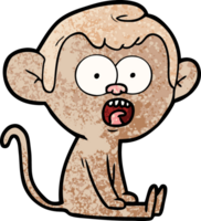 cartoon shocked monkey png