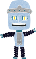 robot que agita de dibujos animados png