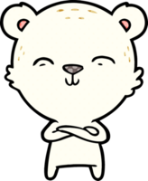 happy cartoon polar bear png