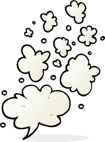 hand drawn cartoon decorative smoke puff elements png