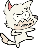 cartoon grinning fox png