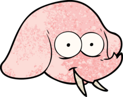 cartoon elephant face png