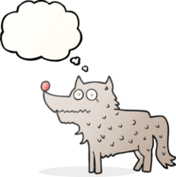 hand drawn thought bubble cartoon dog png