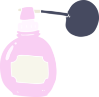 platt Färg illustration av parfym flaska png