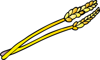 cartoon doodle wheat png