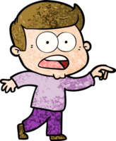 cartoon geschokt man png