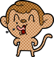 crazy cartoon monkey png