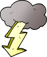 cartoon doodle lightning bolt png