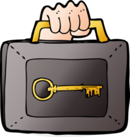 cartoon locked security case png