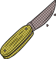 cuchillo plegable de dibujos animados png