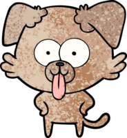 cão de desenho animado com língua de fora png