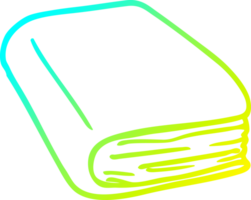 cold gradient line drawing of a cartoon brown diary png