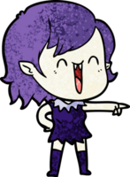 cute cartoon happy vampire girl png