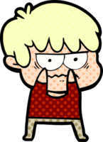 annoyed cartoon boy png