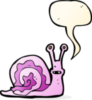 Cartoon-Schnecke mit Sprechblase png