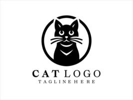 gato logo diseño. resumen icono símbolo ilustración. vector