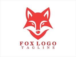 Fox Head Logo Design Template vector