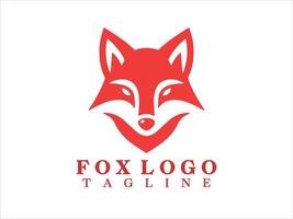 Fox Head Logo Design Template vector