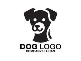 perro logo diseño ilustración vector