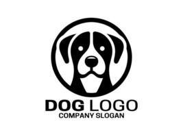 perro logo diseño ilustración vector