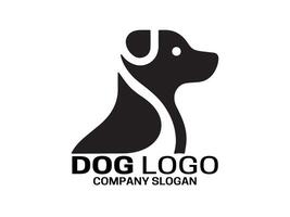 perro logo diseño ilustración vector