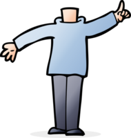 cartoon body with raised hand  mix and match cartoons or add own photos png