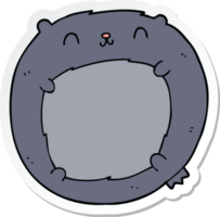 pegatina de un oso de dibujos animados png