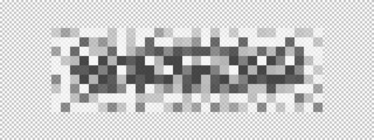 Censor blur checkered texture. Mosaic pattern with pixel effect to hide text, image or another forbidden, unwanted or privacy content. vector